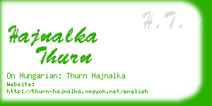 hajnalka thurn business card